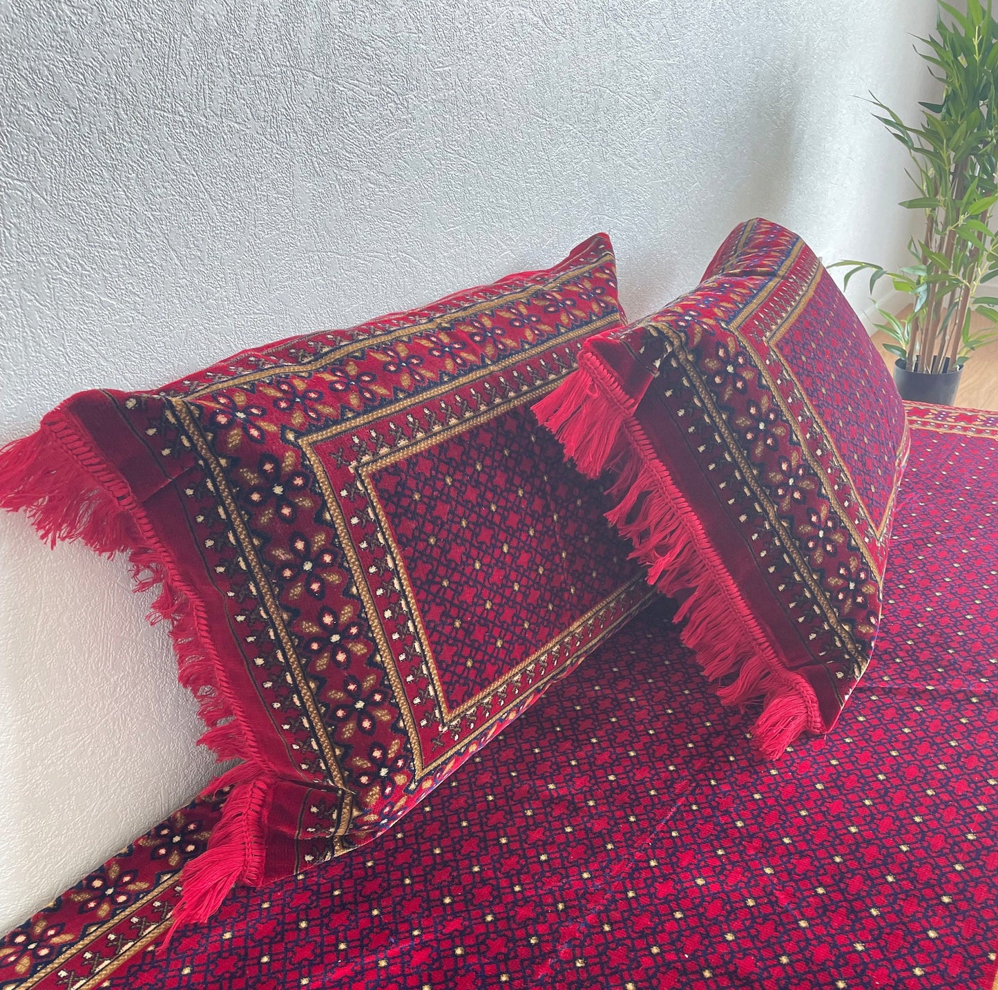 Afghan toshak 1 floor sofa + 2 pillows covers gift for mum, Arabic Moroccan Diwan Majlis Jalsa, gift for new afghan couple (cover only)