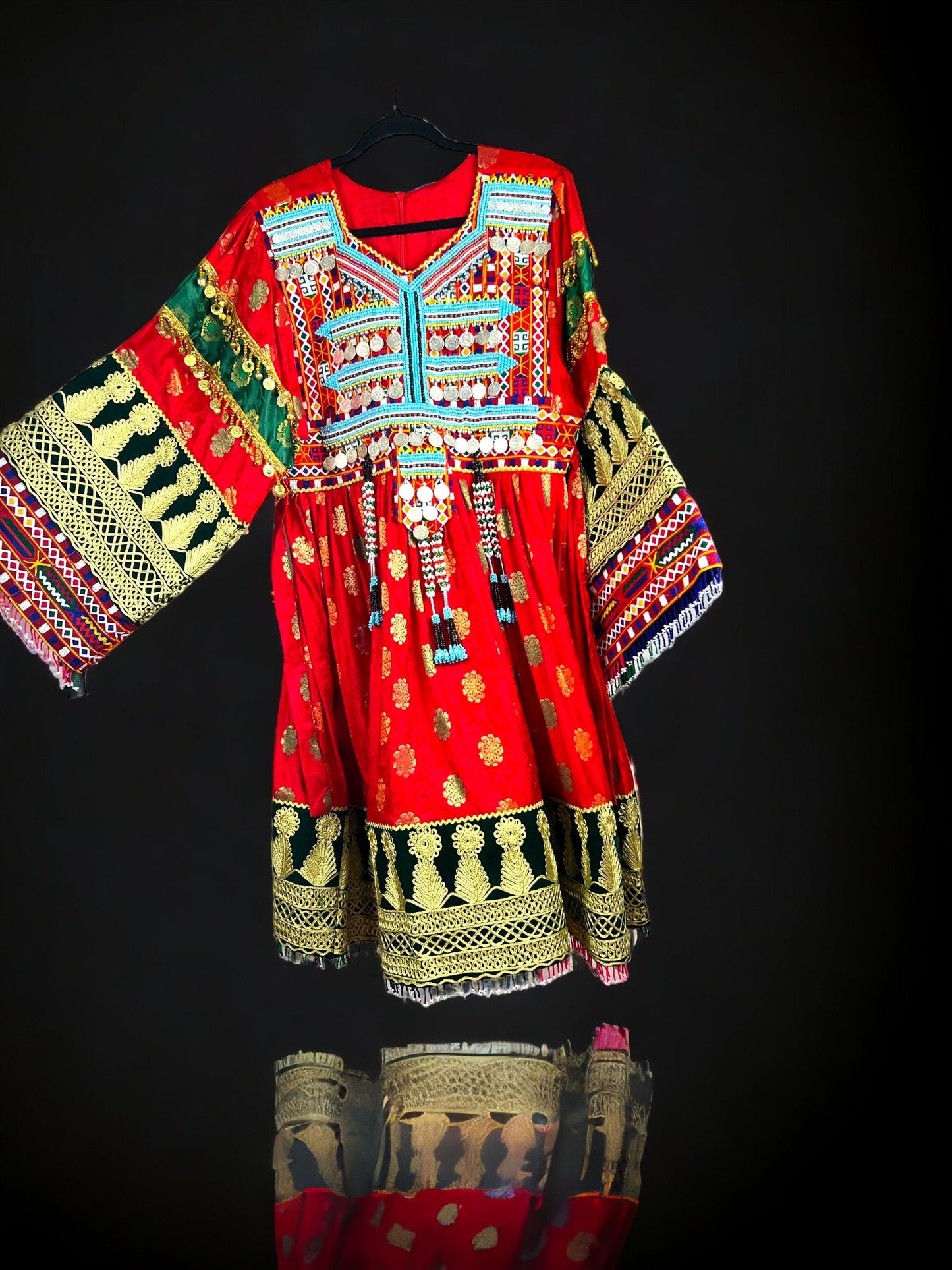 Afghan dress for woman, afghani Pashtun Afghan dress, Afghan wedding party dress,