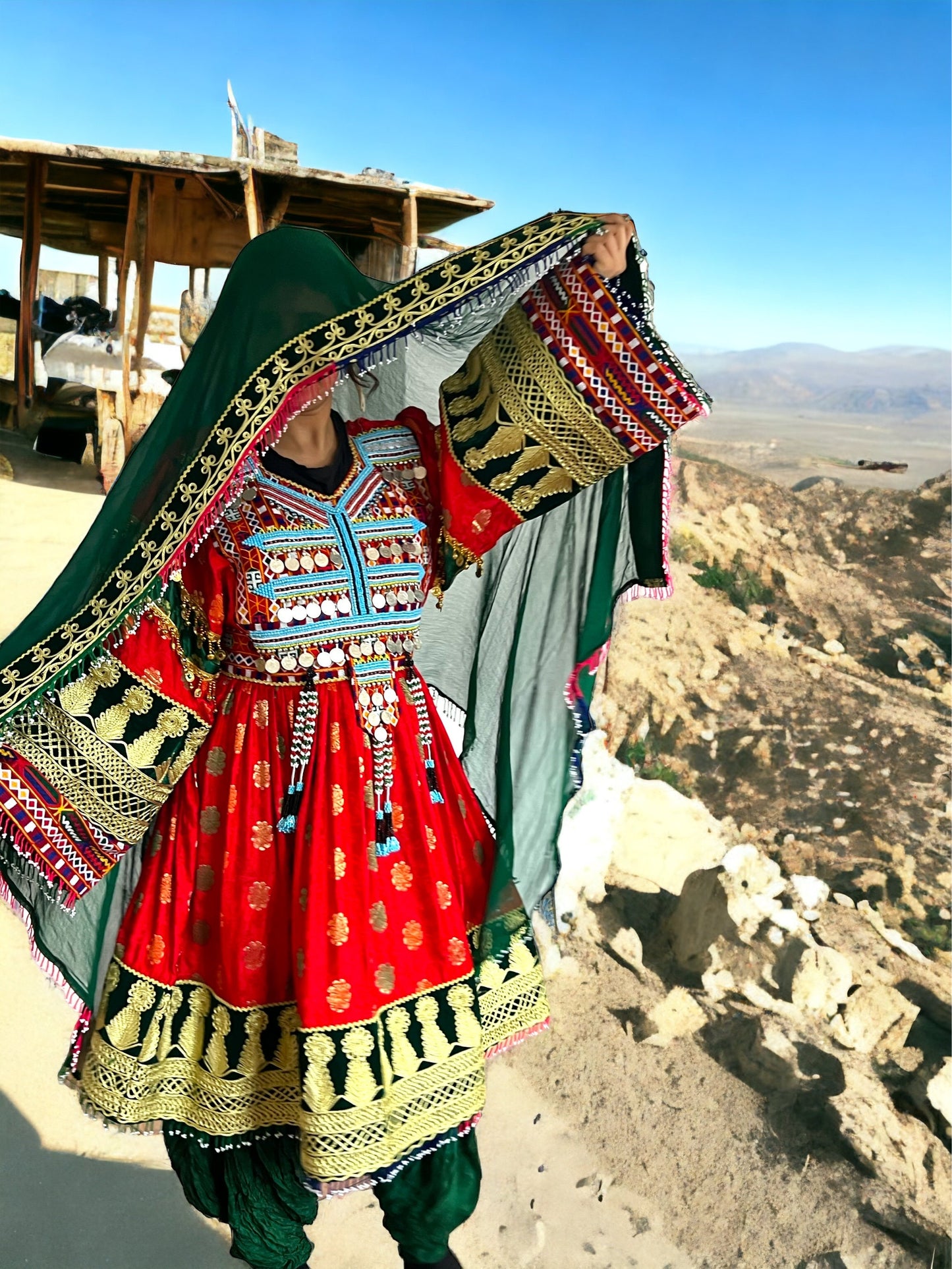 Afghan dress for woman, afghani Pashtun Afghan dress, Afghan wedding party dress,
