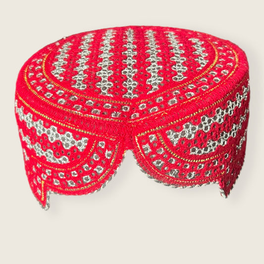 Afghan Qandahari Hat,Hand stitched and custom made Kandahari Hat, Afghan Handmade Kandahari Cap , Pashtoon hat