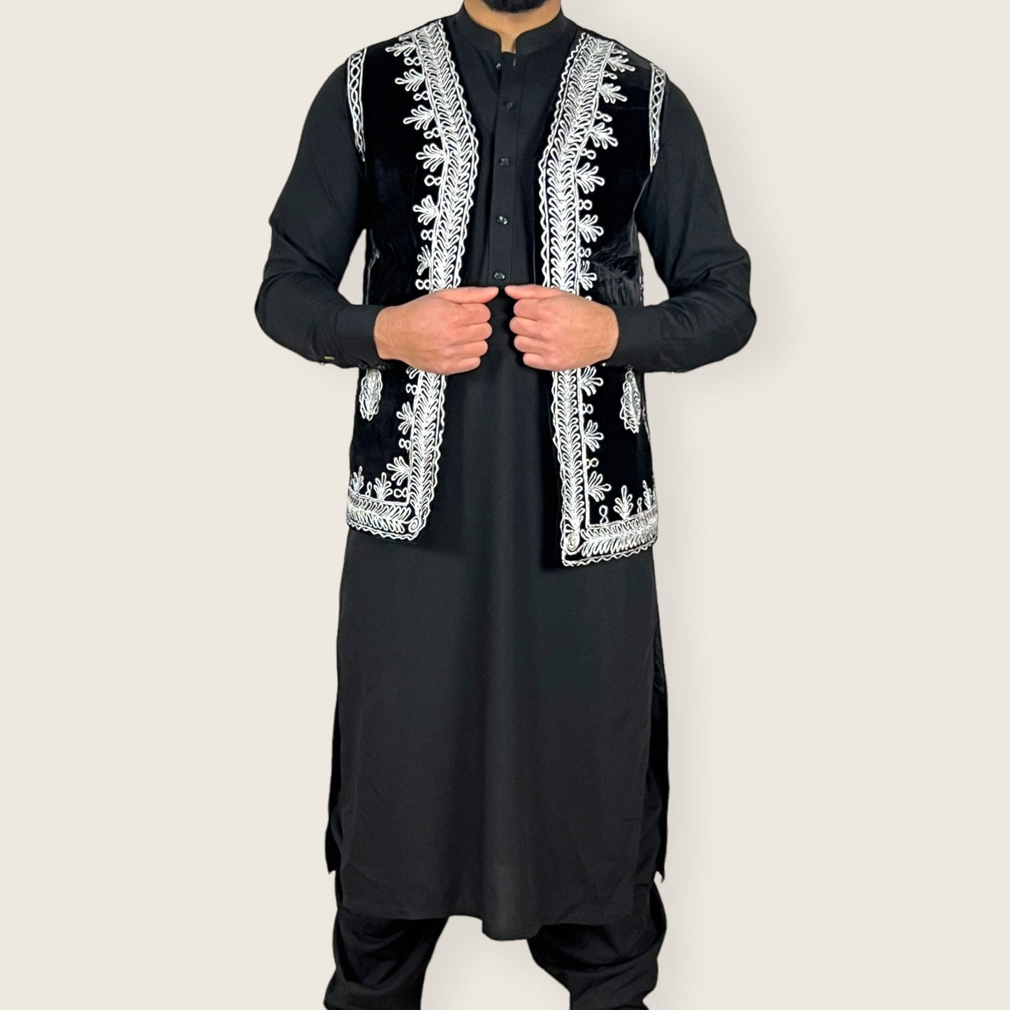 Classic Peran tumban set, tradition afghan man clothes, gift for afghan men (3 pieces)