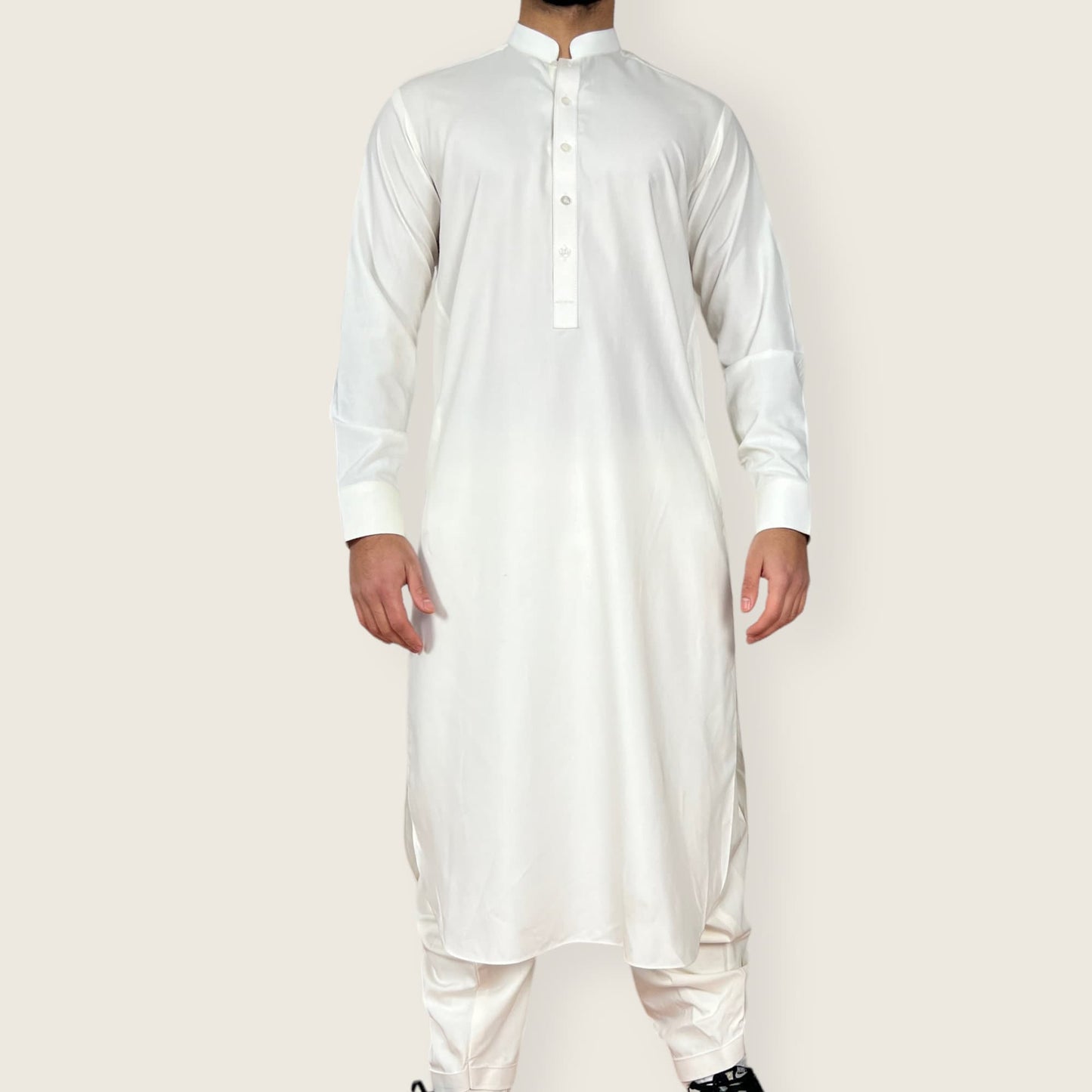 Cream Peran Tomban ,Afghan men cloth, Pashtun Culture Men Dress, eid gift for afghan brother