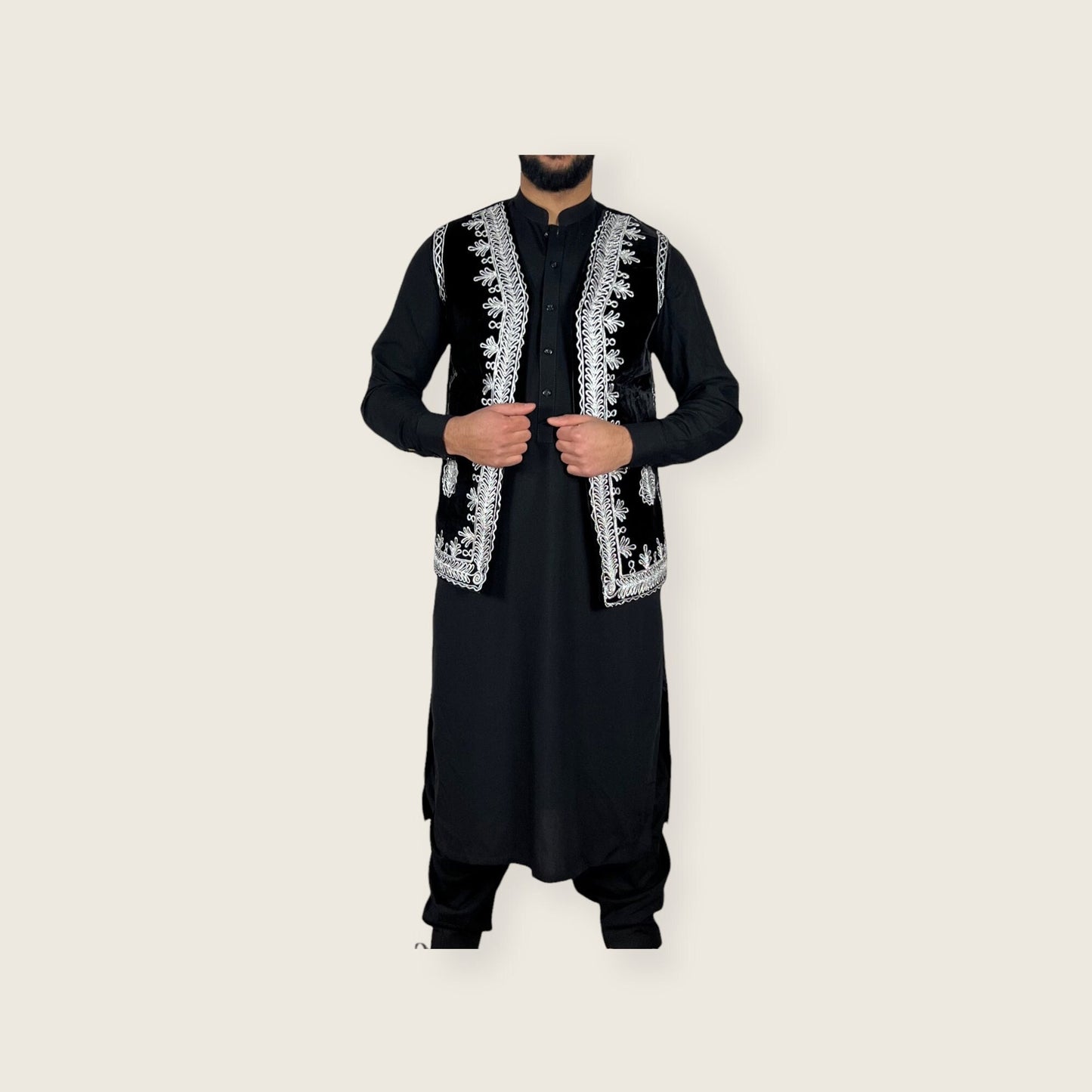 Classic Peran tumban set, tradition afghan man clothes, gift for afghan men (3 pieces)