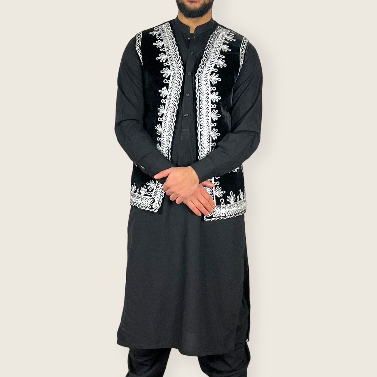 Classic Peran tumban set, tradition afghan man clothes, gift for afghan men (3 pieces)